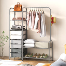 Load image into Gallery viewer, Free Standing Closet Organizer with Removable Drawers and Shelves-Gray