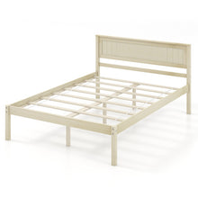 Load image into Gallery viewer, Twin/Full/Queen Size Wooden Bed Frame with Headboard and Slat Support-Full Size