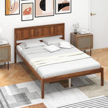 Load image into Gallery viewer, Twin/Full/Queen Size Bed Frame with Wooden Headboard and Slat Support-Full Size