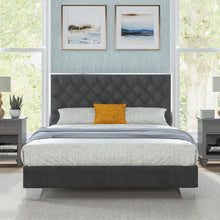 Load image into Gallery viewer, Full/Queen Size Upholstered Bed Frame with Velvet Headboard-Queen Size