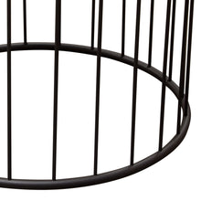 Load image into Gallery viewer, Gibson 22" Round End Table with Grey Oak Finished Top and Metal Base by Diamond Sofa