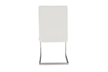 Load image into Gallery viewer, Baxton Studio Toulan Modern and Contemporary White Faux Leather Upholstered Stainless Steel Dining Chair (Set of 2)