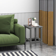 Load image into Gallery viewer, 14 Inch Square Weather-Resistant Adirondack Side Table-Gray