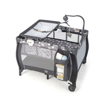 Load image into Gallery viewer, Portable Baby Playard with Changing Table Bassinet and Music Box-Gray