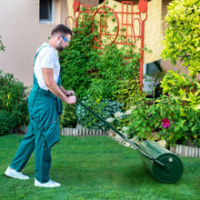 Load image into Gallery viewer, Metal Lawn Roller with Detachable Gripping Handle-Green