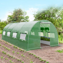 Load image into Gallery viewer, 20 x 10 x 6.6 Feet Greenhouse with Windows and Doors for Outdoor-Green