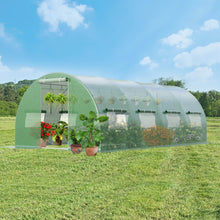 Load image into Gallery viewer, 20 x 10 x 6.6 Feet Greenhouse with Windows and Doors for Outdoor-Green