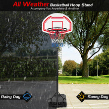 Load image into Gallery viewer, Height Adjustable Basketball Hoop with 2 Nets and Fillable Base