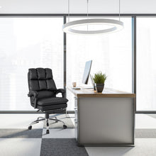 Load image into Gallery viewer, Ergonomic Adjustable Swivel Office Chair with Retractable Footrest-Black