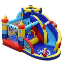 Load image into Gallery viewer, Inflatable Bounce Castle with Slide Climbing Wall and 450W Blower