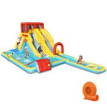 Load image into Gallery viewer, 7-in-1 Inflatable Dual Slide Water Park Bounce House With 750 Blower