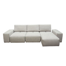 Load image into Gallery viewer, Jazz Modular 3-Seater Chaise Sectional with Adjustable Backrests in Light Brown Fabric by Diamond Sofa