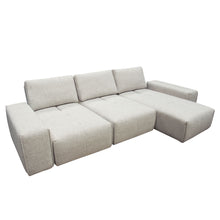 Load image into Gallery viewer, Jazz Modular 3-Seater Chaise Sectional with Adjustable Backrests in Light Brown Fabric by Diamond Sofa