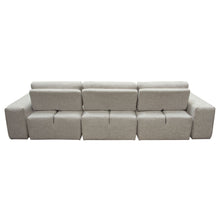Load image into Gallery viewer, Jazz Modular 3-Seater Chaise Sectional with Adjustable Backrests in Light Brown Fabric by Diamond Sofa