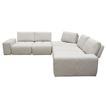 Load image into Gallery viewer, Jazz Modular 5-Seater Corner Sectional with Adjustable Backrests in Light Brown Fabric by Diamond Sofa