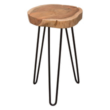 Load image into Gallery viewer, Joss Natural Acacia One of a Kind Live Edge Accent Table w/ Black Hairpin Legs by Diamond Sofa