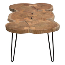 Load image into Gallery viewer, Joss Natural Acacia One of a Kind Live Edge Rectangle Cocktail Table w/ Black Hairpin Legs by Diamond Sofa