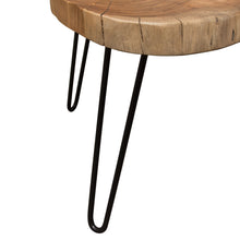 Load image into Gallery viewer, Joss Natural Acacia One of a Kind Live Edge Rectangle Cocktail Table w/ Black Hairpin Legs by Diamond Sofa