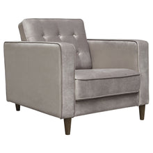 Load image into Gallery viewer, Juniper Tufted Chair in Champagne Grey Velvet by Diamond Sofa