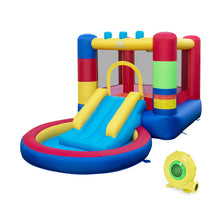 Load image into Gallery viewer, 4-in-1 Jigsaw Theme Inflatable Bounce House with 480W Blower