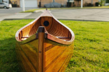 Load image into Gallery viewer, Wooden Canoe With Ribs Curved bow 10ft