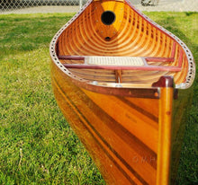 Load image into Gallery viewer, Wooden Canoe With Ribs Curved bow 10ft