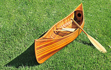 Load image into Gallery viewer, Wooden Canoe With Ribs Curved Bow Matte Finish 10 ft