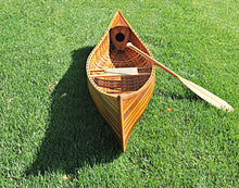 Load image into Gallery viewer, Wooden Canoe With Ribs Curved Bow Matte Finish 10 ft