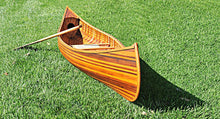 Load image into Gallery viewer, Wooden Canoe With Ribs Curved Bow Matte Finish 10 ft