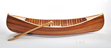 Load image into Gallery viewer, Wooden Canoe With Ribs Matte Finish- 6'L