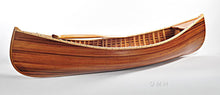 Load image into Gallery viewer, Wooden Canoe With Ribs Matte Finish- 6'L