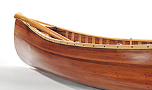 Load image into Gallery viewer, Wooden Canoe With Ribs Matte Finish- 6'L