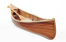 Load image into Gallery viewer, Wooden Canoe With Ribs Matte Finish- 6'L