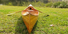 Load image into Gallery viewer, Wooden Canoe With Ribs Curved Bow 12 ft