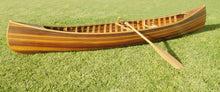 Load image into Gallery viewer, Wooden Canoe With Ribs Curved Bow Matte Finish 12 ft