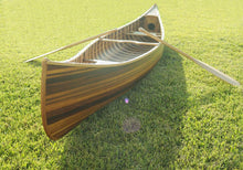 Load image into Gallery viewer, Wooden Canoe With Ribs Curved Bow Matte Finish 12 ft