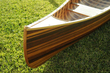 Load image into Gallery viewer, Wooden Canoe With Ribs Curved Bow Matte Finish 12 ft