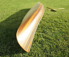 Load image into Gallery viewer, Wooden Canoe With Ribs Curved Bow Matte Finish 12 ft