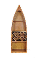 Load image into Gallery viewer, Wooden Canoe Wine Shelf