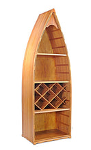 Load image into Gallery viewer, Wooden Canoe Wine Shelf