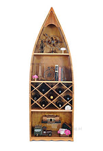 Load image into Gallery viewer, Wooden Canoe Wine Shelf