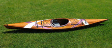 Load image into Gallery viewer, Wooden Kayak with White & Purple Ribbon 15 ft