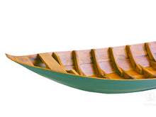 Load image into Gallery viewer, Small South East Asia Sampan Boat Teal Bottom Thuyen Ba La Tam Ban