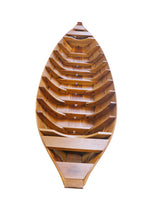Load image into Gallery viewer, Small South East Asia Sampan Boat Teal Bottom Thuyen Ba La Tam Ban
