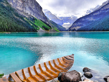 Load image into Gallery viewer, Small South East Asia Sampan Boat Teal Bottom Thuyen Ba La Tam Ban