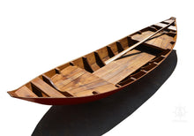 Load image into Gallery viewer, Small South East Asia Sampan Boat Red Bottom Thuyen Ba La Tam Ban