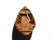 Load image into Gallery viewer, Small South East Asia Sampan Boat Red Bottom Thuyen Ba La Tam Ban