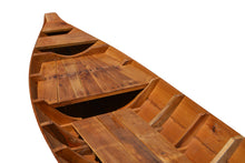 Load image into Gallery viewer, Small South East Asia Sampan Boat Red Bottom Thuyen Ba La Tam Ban