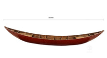 Load image into Gallery viewer, Small South East Asia Sampan Boat Red Bottom Thuyen Ba La Tam Ban