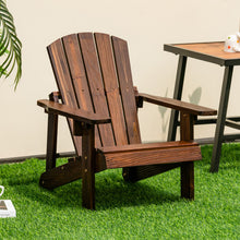 Load image into Gallery viewer, Kid's Adirondack Chair with High Backrest and Arm Rest-Coffee